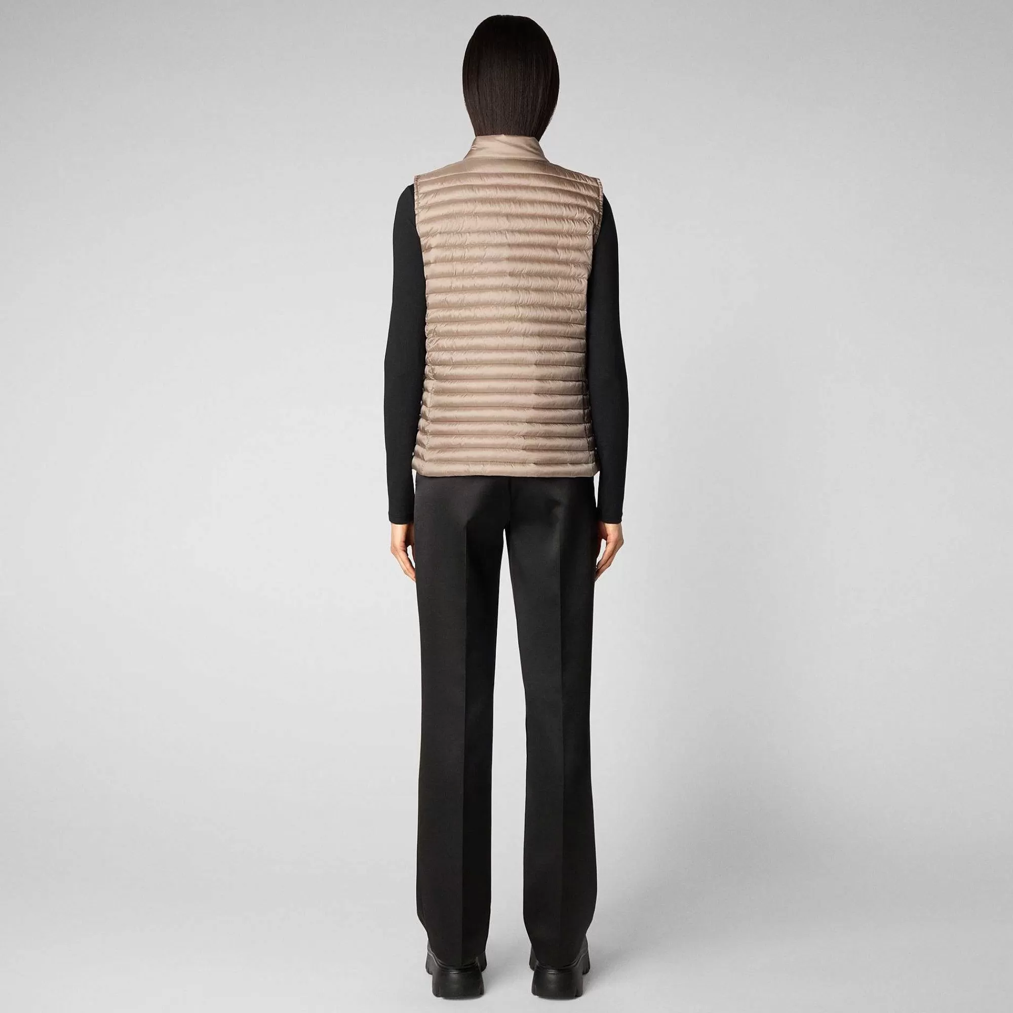 Gilets^Save The Duck Gilet Trapuntato Donna Aria Grigio Perla