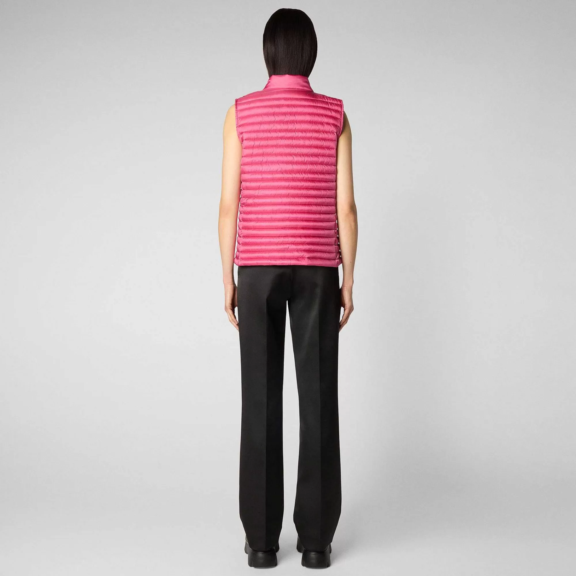 Gilets^Save The Duck Gilet Trapuntato Donna Aria Rosa Scuro