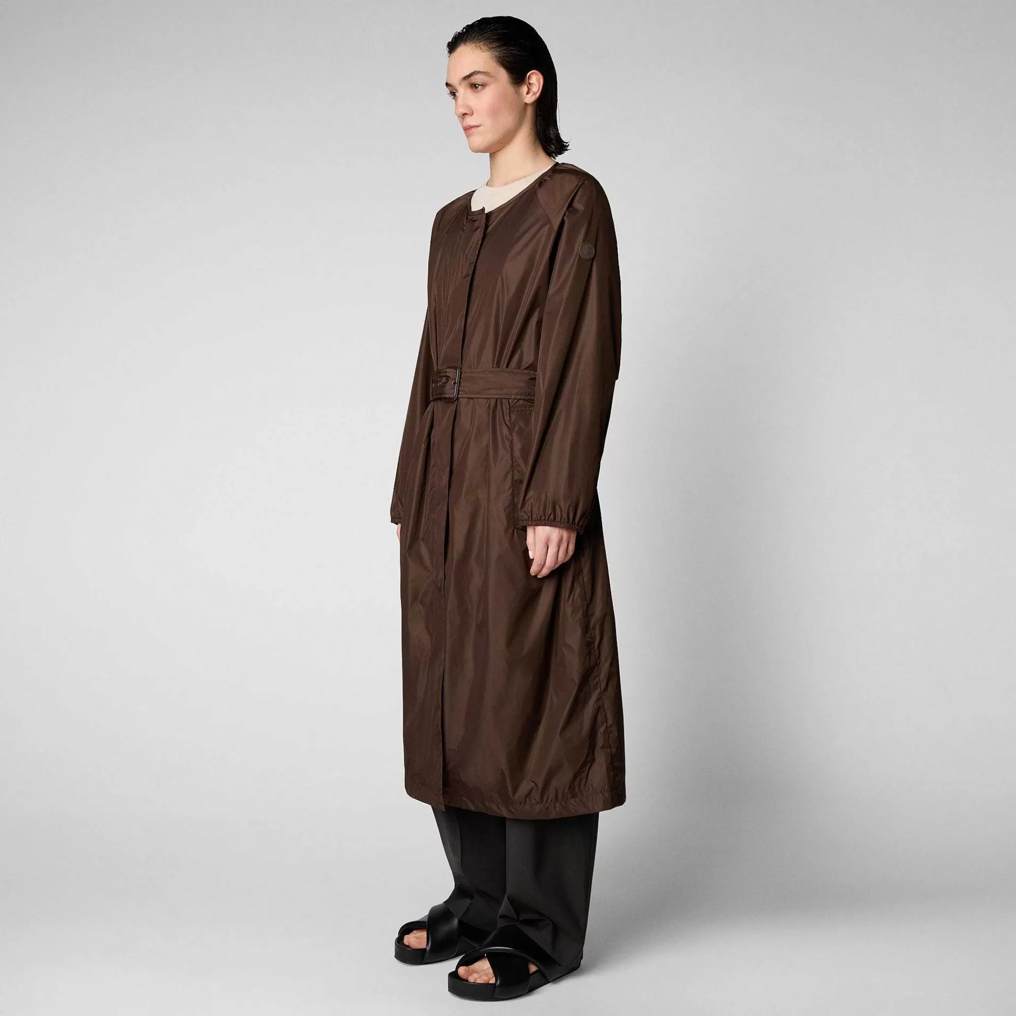 Impermeabili^Save The Duck Impermeabile Donna Mava Soil Brown