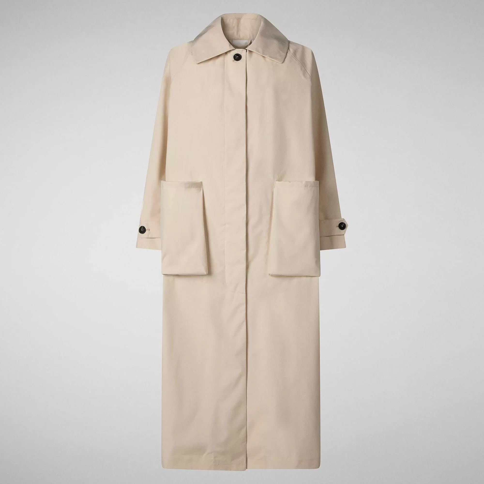 Impermeabili^Save The Duck Impermeabile Donna Yani Beige Crema