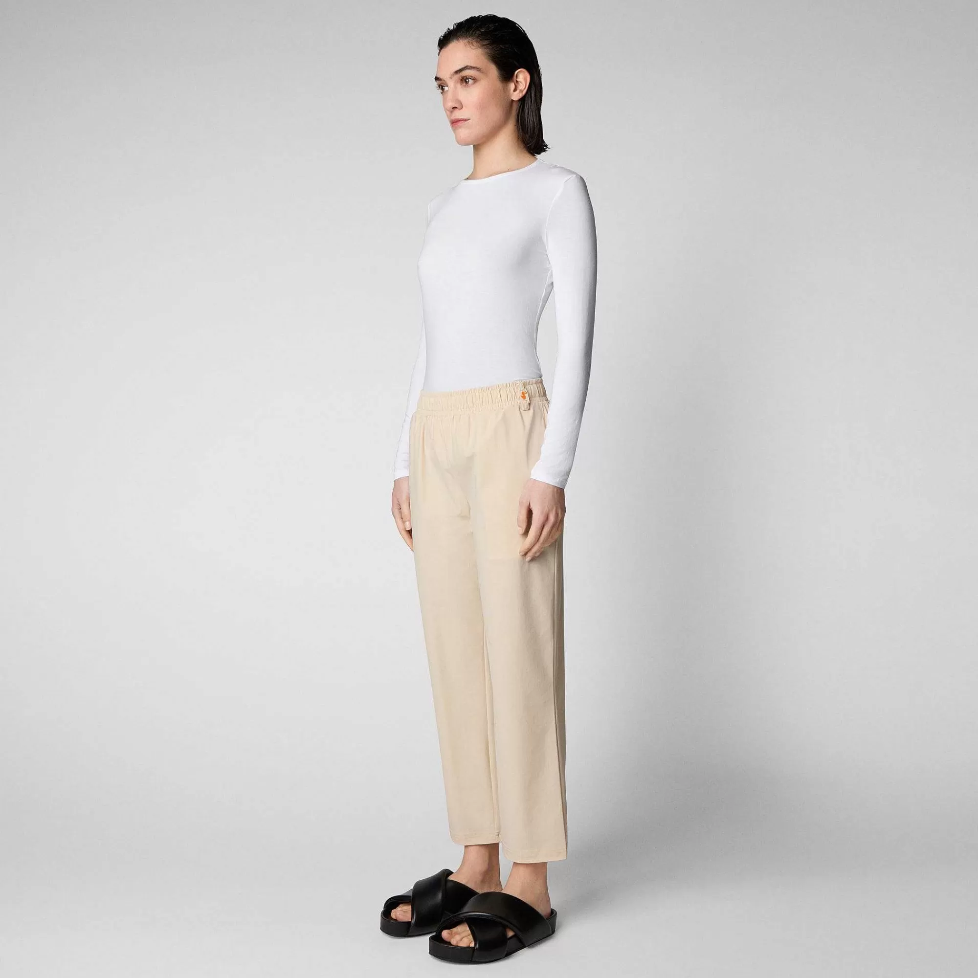 Pantaloni & Gonne^Save The Duck Pantaloni Donna Milan Beige Crema