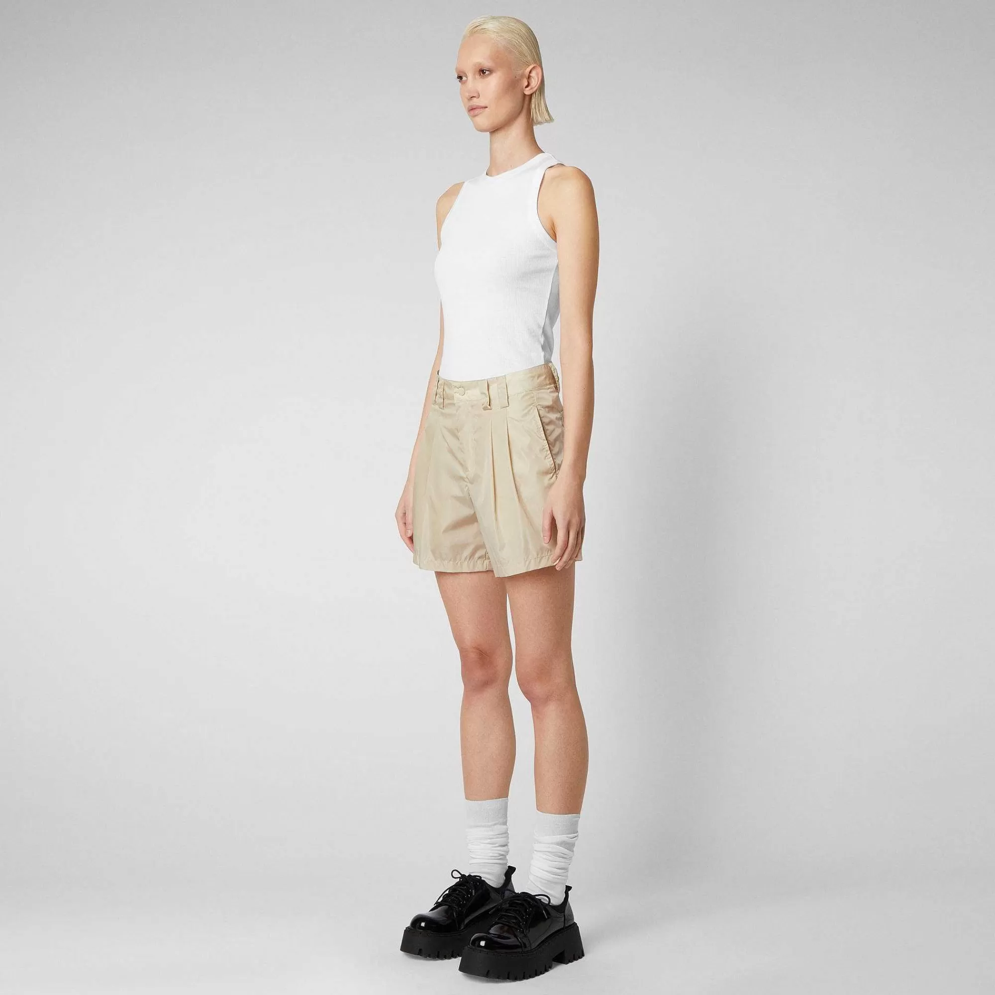 Pantaloni & Gonne^Save The Duck Pantaloni Donna Noy Beige Crema