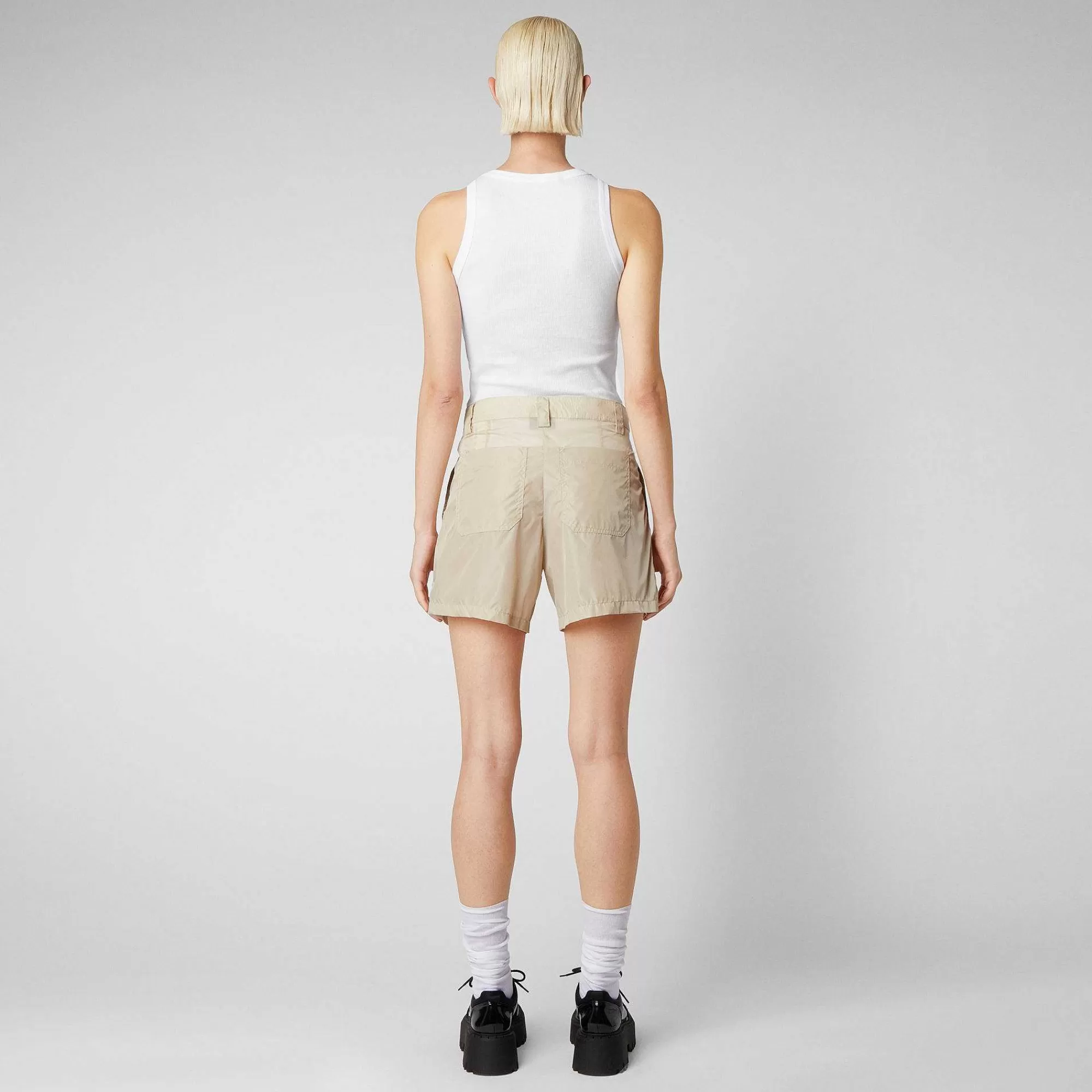 Pantaloni & Gonne^Save The Duck Pantaloni Donna Noy Beige Crema