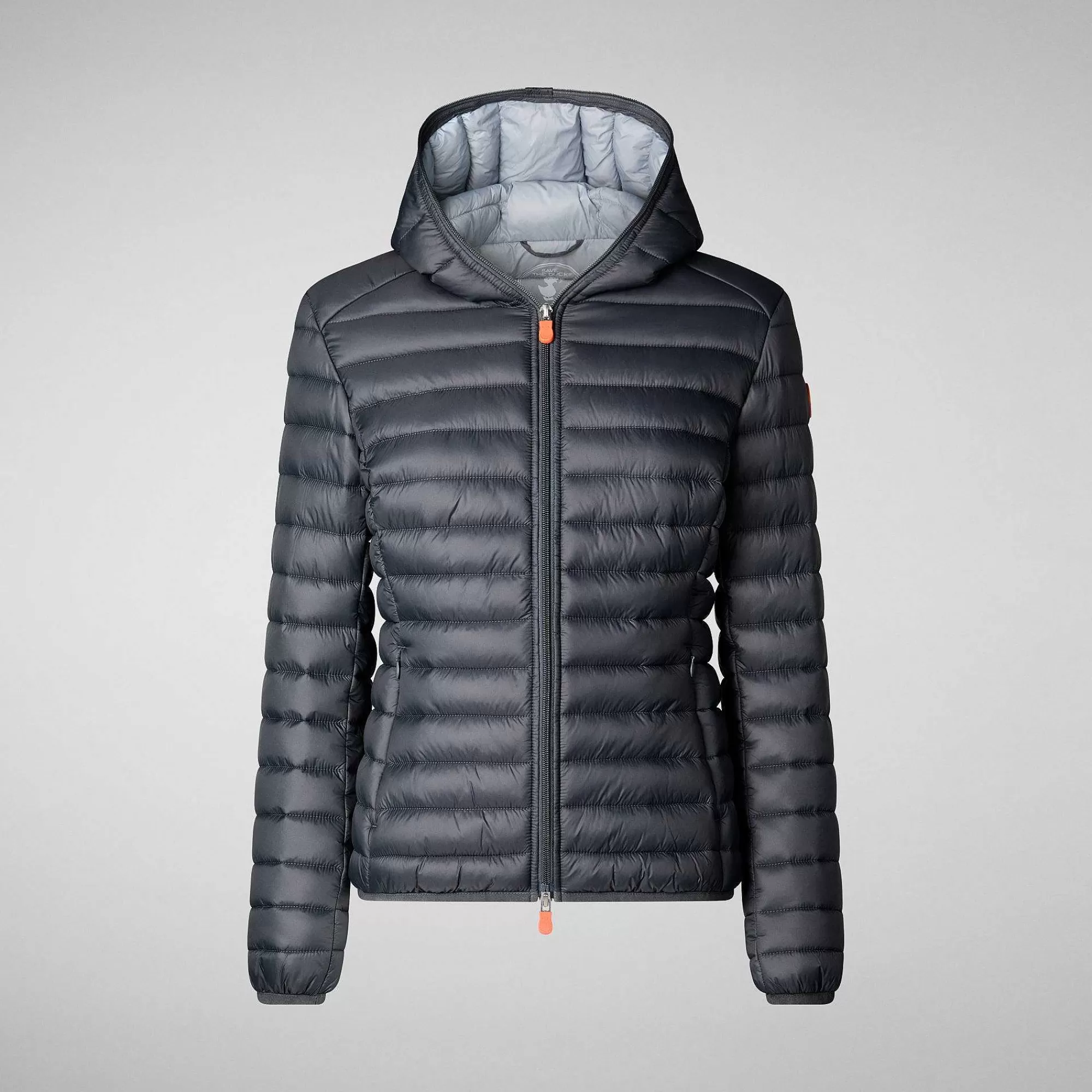Piumini Animal-Free^Save The Duck Piumino Animal Free Con Cappuccio Donna Daisy Grigio Tempesta