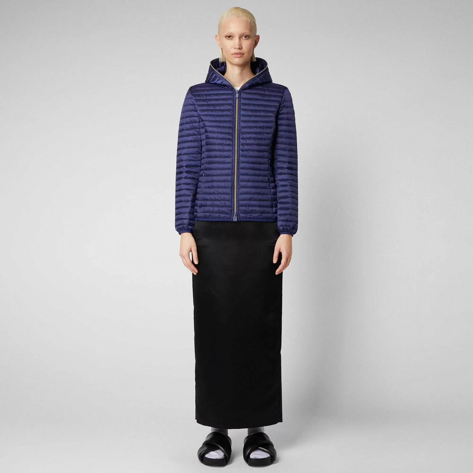 Piumini Animal-Free^Save The Duck Piumino Animal Free Donna Alexa Blu Navy