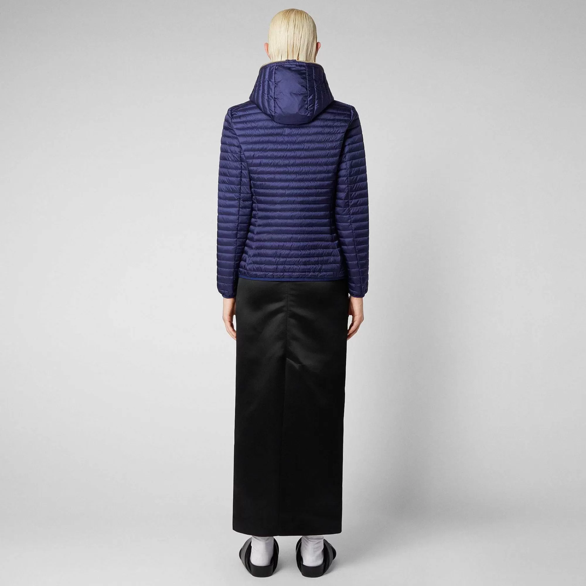 Piumini Animal-Free^Save The Duck Piumino Animal Free Donna Alexa Blu Navy