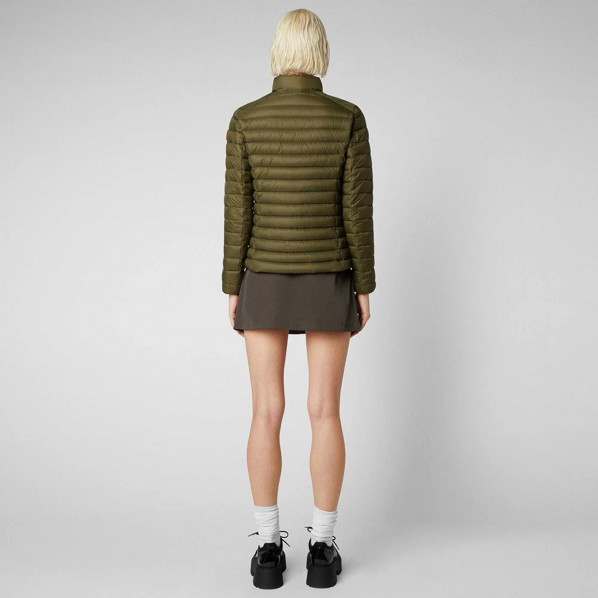 Piumini Animal-Free^Save The Duck Piumino Animal Free Donna Carly Verde Oliva