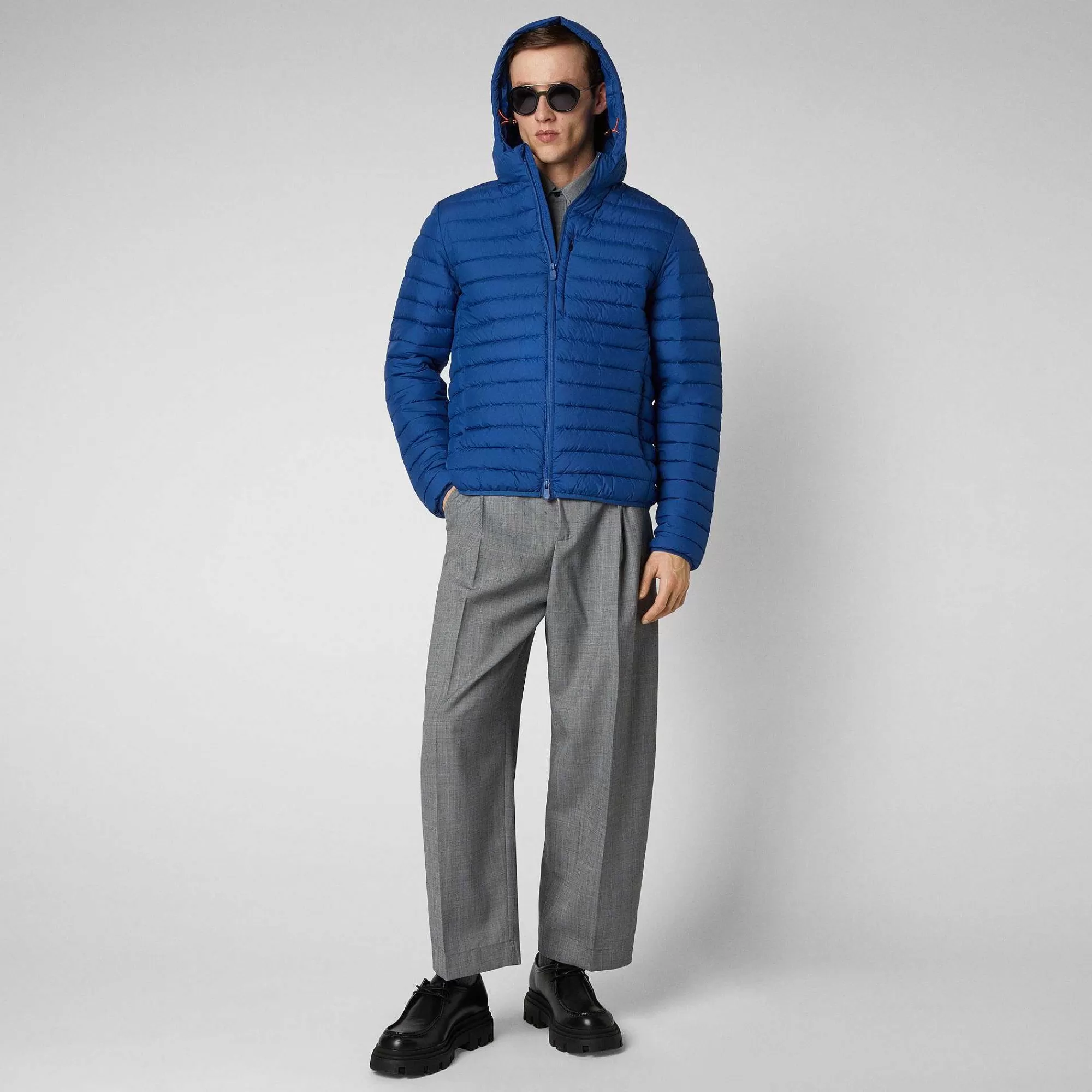 Piumini Animal-Free^Save The Duck Piumino Animal Free Uomo Cael Blu Oceano
