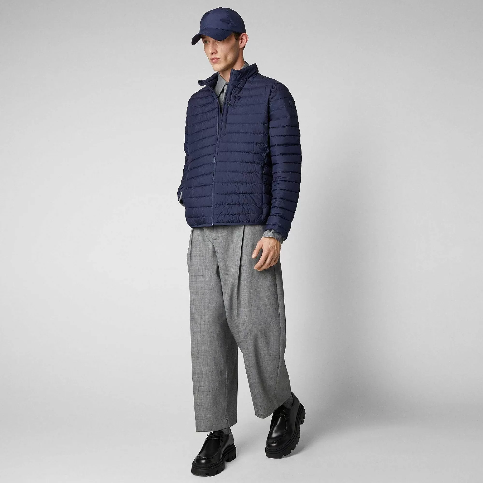 Piumini Animal-Free^Save The Duck Piumino Animal Free Uomo Cole Blu Navy