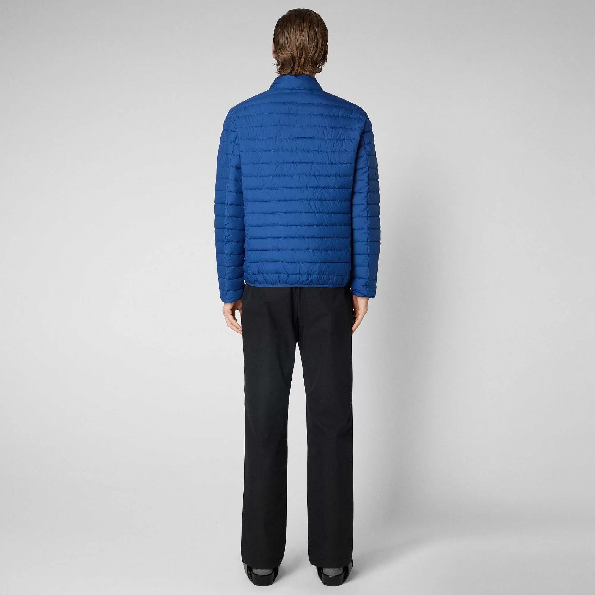 Piumini Animal-Free^Save The Duck Piumino Animal Free Uomo Cole Blu Oceano