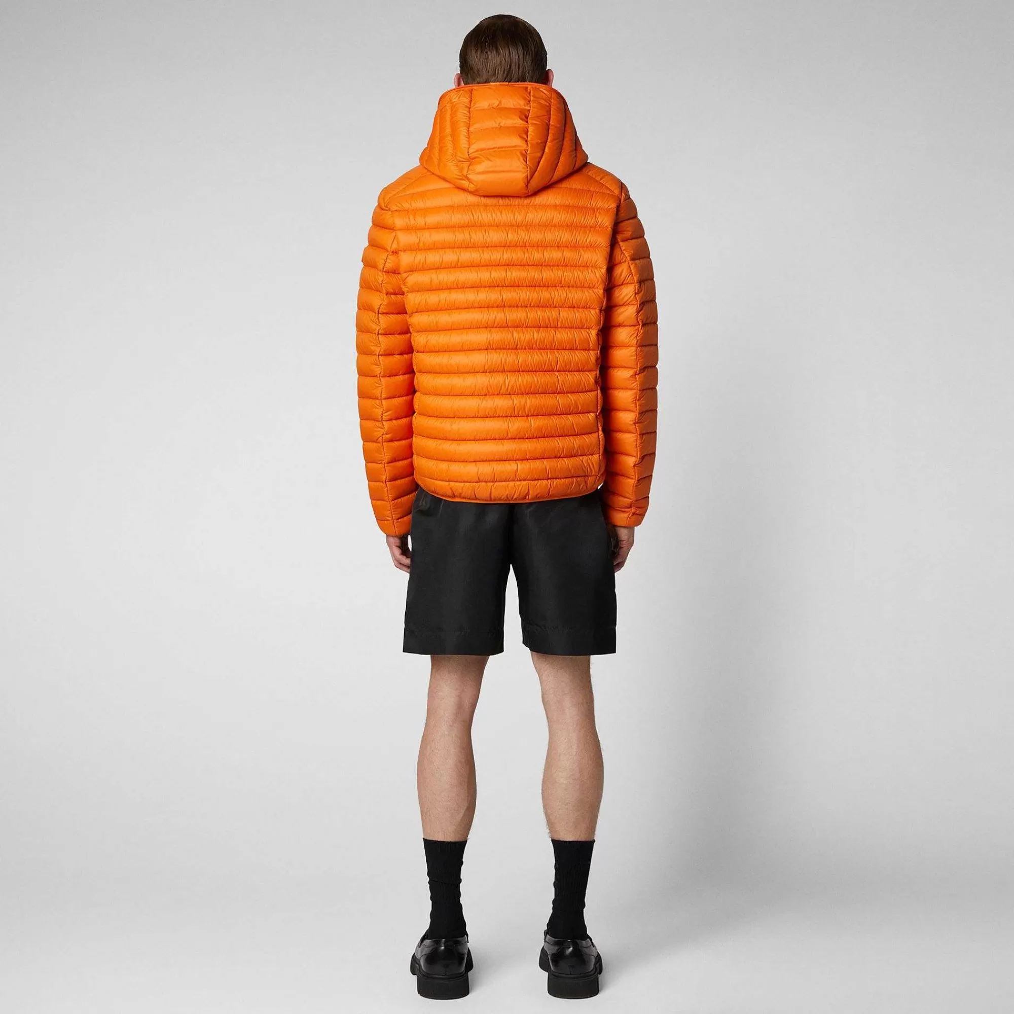 Piumini Animal-Free^Save The Duck Piumino Animal Free Uomo Donald Arancione Ambra