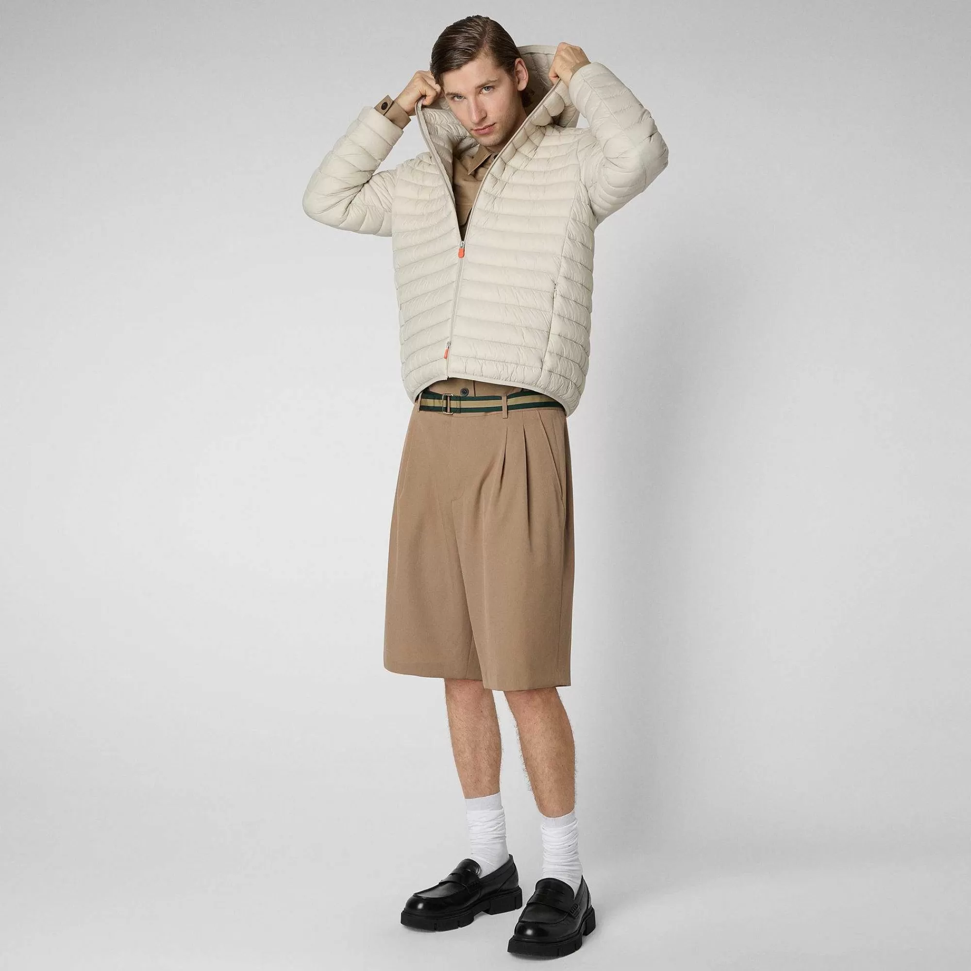 Piumini Animal-Free^Save The Duck Piumino Animal Free Uomo Donald Beige Chiaro