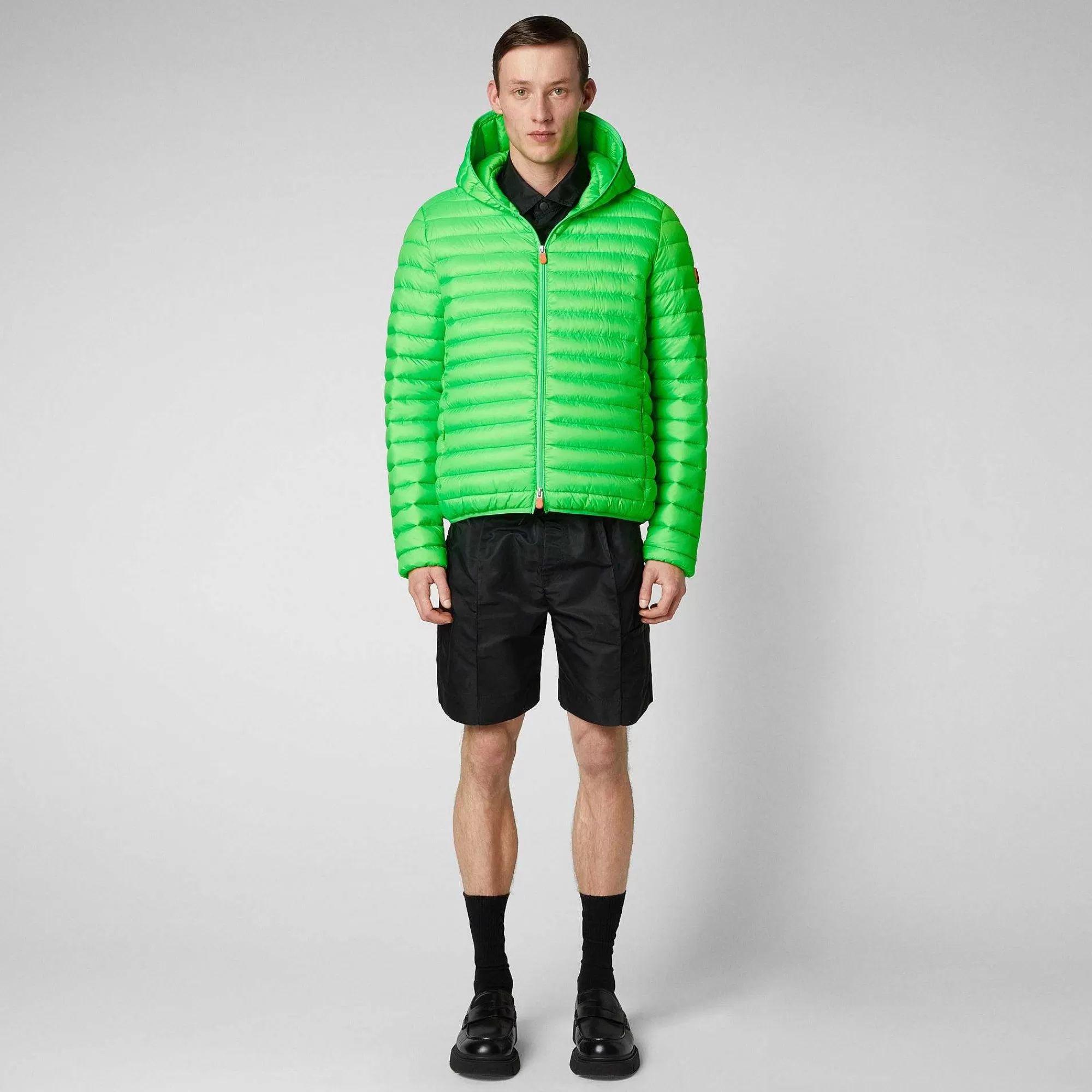 Piumini Animal-Free^Save The Duck Piumino Animal Free Uomo Helios Verde Fluo