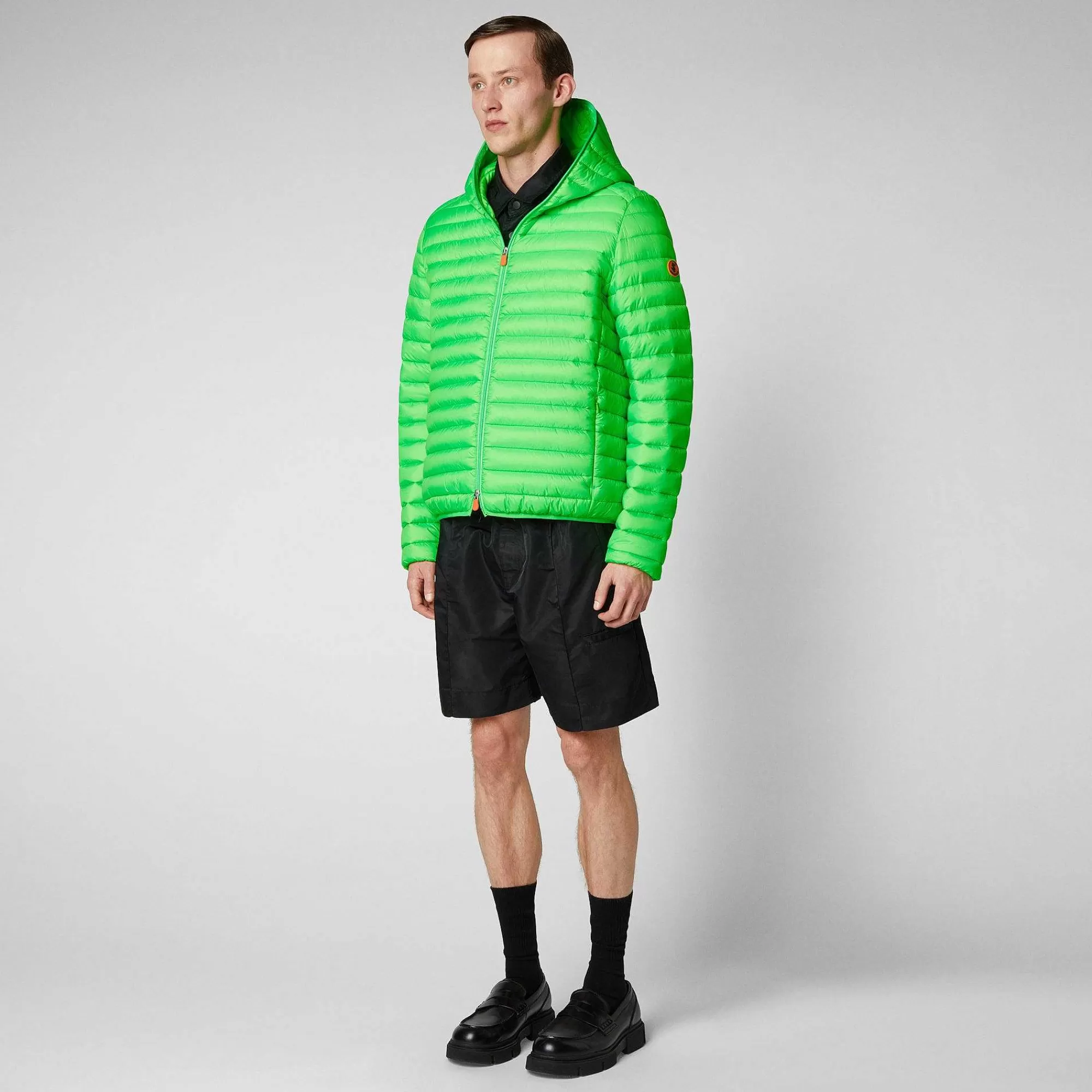 Piumini Animal-Free^Save The Duck Piumino Animal Free Uomo Helios Verde Fluo