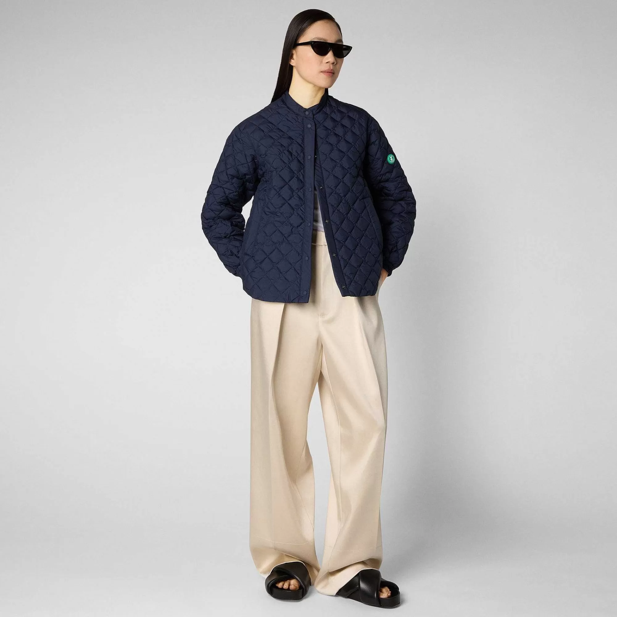 Piumini Animal-Free^Save The Duck Piumino Animal-Free Donna Vesper Blu Navy