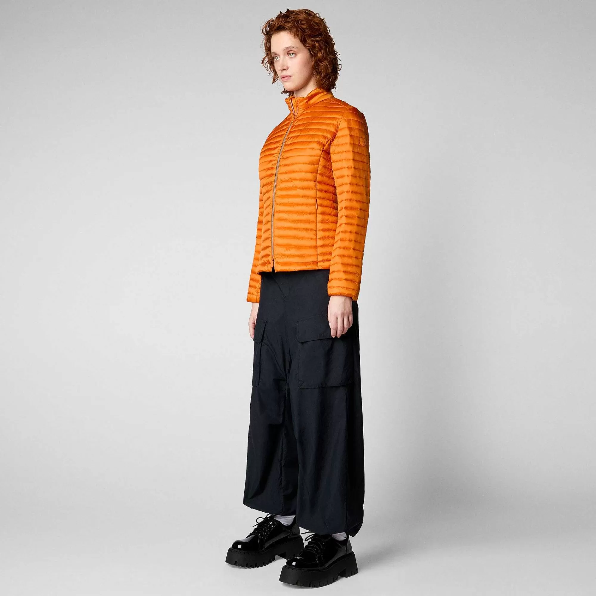 Piumini Animal-Free^Save The Duck Piumino Donna Andreina Arancione Ambra
