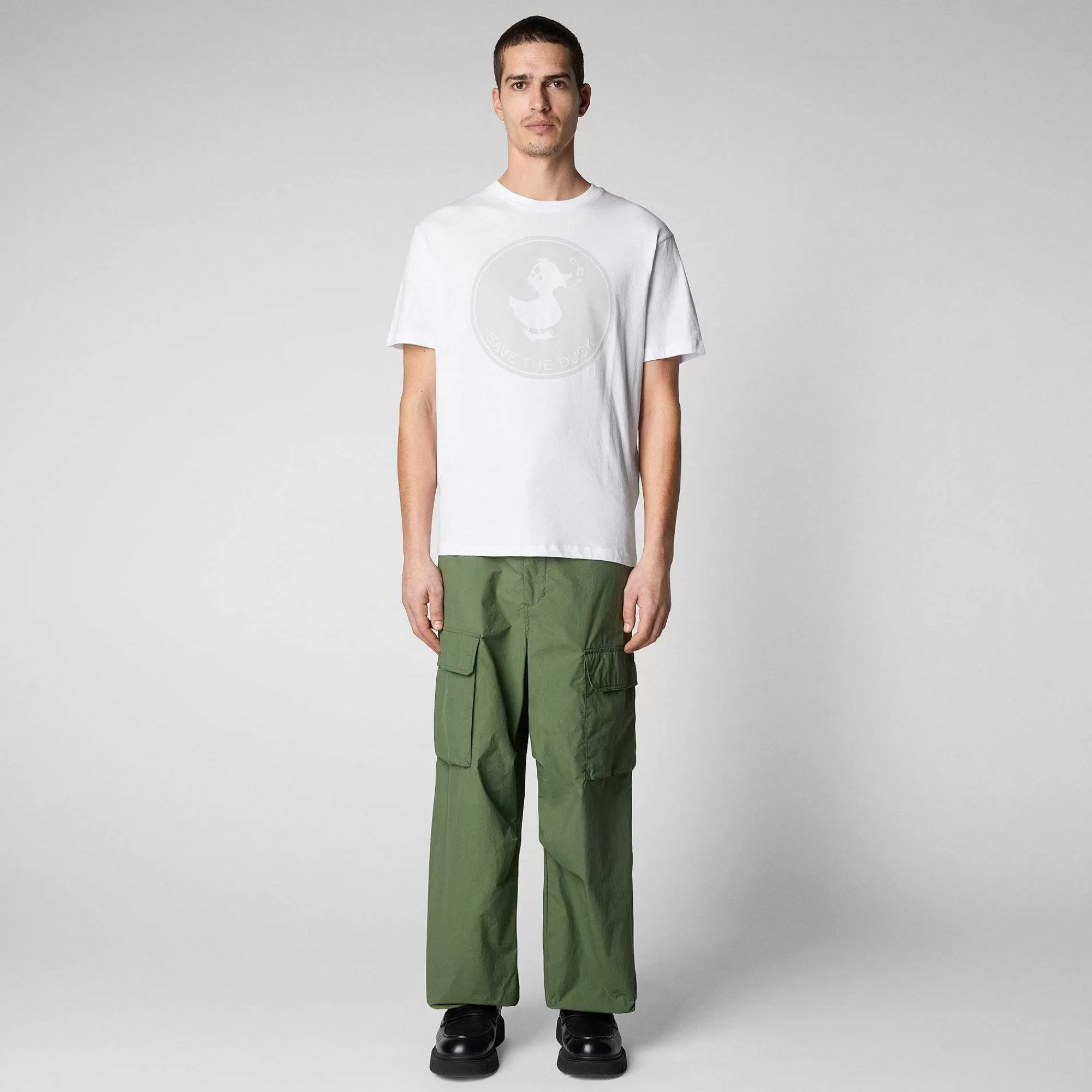 Magliette & Felpe^Save The Duck T-Shirt Uomo Pepo Bianco
